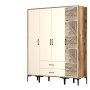HANAH HOME Ormar Kumsal STP Walnut Cream - slika 5