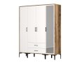 HANAH HOME Ormar Kumsal STR Walnut White - slika 5