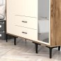HANAH HOME Ormar Kumsal STR Walnut Cream - slika 4