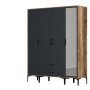 HANAH HOME Ormar Kumsal STR Walnut Anthracite - slika 5