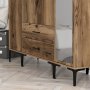 HANAH HOME Ormar Kumsal STR Walnut - slika 4