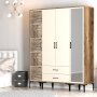 HANAH HOME Ormar Kumsal PTR Walnut Cream - slika 3