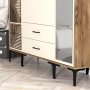 HANAH HOME Ormar Kumsal PTR Walnut Cream - slika 4