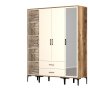 HANAH HOME Ormar Kumsal PTR Walnut Cream - slika 5
