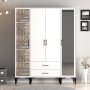 HANAH HOME Ormar Kumsal PTR White - slika 1