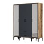 HANAH HOME Ormar Kumsal RTR Walnut Anthracite - slika 5
