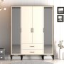 HANAH HOME Ormar Kumsal RTR Walnut Cream - slika 1