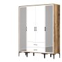 HANAH HOME Ormar Kumsal RTR Walnut White - slika 5