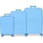MOVOM Komplet proširivih kofera od polipropilena 55cm-68cm-78cm Inari sky blue 53294 - slika 1