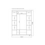 HANAH HOME Ormar Nil 802 White - slika 5