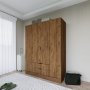 HANAH HOME Ormar 1600 140 Walnut - slika 3
