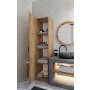 HANAH HOME Ormar Yaman 1 Door Walnut - slika 3