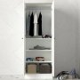 HANAH HOME Ormar Ravenna 2 Kapılı White - slika 3