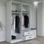 HANAH HOME Ormar Yaman 1600 033 White - slika 4