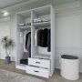 HANAH HOME Ormar Yaman 1600 033 White - slika 5