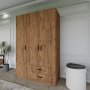HANAH HOME Ormar Yaman 1600 027 Walnut - slika 2