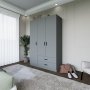 HANAH HOME Ormar Yaman Luna 1600 037 Grey - slika 3