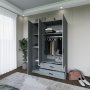 HANAH HOME Ormar Yaman Luna 1600 037 Grey - slika 4