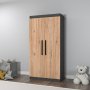 HANAH HOME Ormar Akser Atlantic Pine Anthracite - slika 1