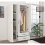 HANAH HOME Ormar Diva 3 Kapak 2 Cekmece White - slika 3