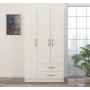HANAH HOME Ormar Diva 3 Kapak 2 Cekmece White - slika 1
