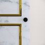 HANAH HOME Ormar Martin 1 White Black Gold - slika 3