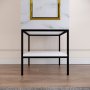HANAH HOME Ormar Martin 1 White Black Gold - slika 4