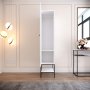 HANAH HOME Ormar Martin 1 White Black Gold - slika 5