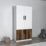 HANAH HOME Ormar Newra Light Walnut White - slika 2