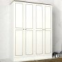 HANAH HOME Ormar Ravenna 4 Kapılı White - slika 1