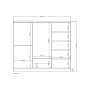 HANAH HOME Ormar Inci 1816 White - slika 5