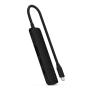SATECHI 6-in-1 USB-C Slim Multiport Adapter - crni (ST-P6SK) - slika 1