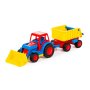 Polesie Traktor za decu sa lopatom i prikolicom Basics - slika 1