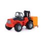 Polesie Veliki viljuškar za decu PowerTruck + Supermix set konstruktora 30 delova - slika 1