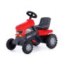 Polesie Veliki traktor sa pedalama za decu Turbo crveni - slika 1