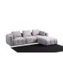 Atelier del Sofa Amaris 3 Seater With Pouffe Light Grey ugaona sofa - slika 5
