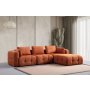 Atelier del Sofa Amaris 3 Seater With Pouffe Orange ugaona sofa - slika 1