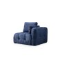 Atelier del Sofa Amaris 2 Seater With Pouffe Navy Blue ugaona sofa - slika 5