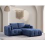 Atelier del Sofa Amaris 2 Seater With Pouffe Navy Blue ugaona sofa - slika 1