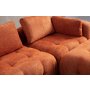 Atelier del Sofa Amaris 2 Seater With Pouffe Orange ugaona sofa - slika 3