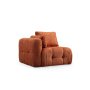 Atelier del Sofa Amaris 2 Seater With Pouffe Orange ugaona sofa - slika 4