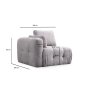Atelier del Sofa Amaris 2 Seater Light Grey 2-seat sofa - slika 5