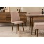 HANAH HOME Vina 03 0900 Walnut Stone (Produžni trpezarijski sto, stolice i konzola set (7 komada)) - slika 4