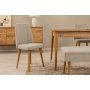 HANAH HOME Vina 03 1005 Atlantic Pine Cream (Produžni trpezarijski sto, stolice i konzola set (7 komada) - slika 4