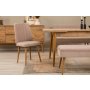 HANAH HOME Vina Bench 04 0900 Atlantic Pine Stone (Produžni trpezarijski sto, stolice i konzola (6 komada) - slika 4