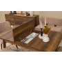HANAH HOME Vina Bench 04 0900 Walnut Stone (Produžni trpezarijski sto, stolice i konzola (6 komada) - slika 4