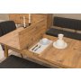 HANAH HOME Vina Bench 04 1053 Atlantic Pine Anthracite (Produžni trpezarijski sto, stolice i konzola (6 komada) - slika 4