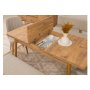 HANAH HOME Vina Bench 04 1005 Atlantic Pine Cream (Produžni trpezarijski sto, stolice i konzola (6 komada) - slika 5