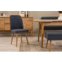HANAH HOME Vina Bench 04 1048 Atlantic Pine Dark Blue (Produžni trpezarijski sto, stolice i konzola (6 komada) - slika 4