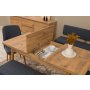 HANAH HOME Vina Bench 04 1048 Atlantic Pine Dark Blue (Produžni trpezarijski sto, stolice i konzola (6 komada) - slika 5